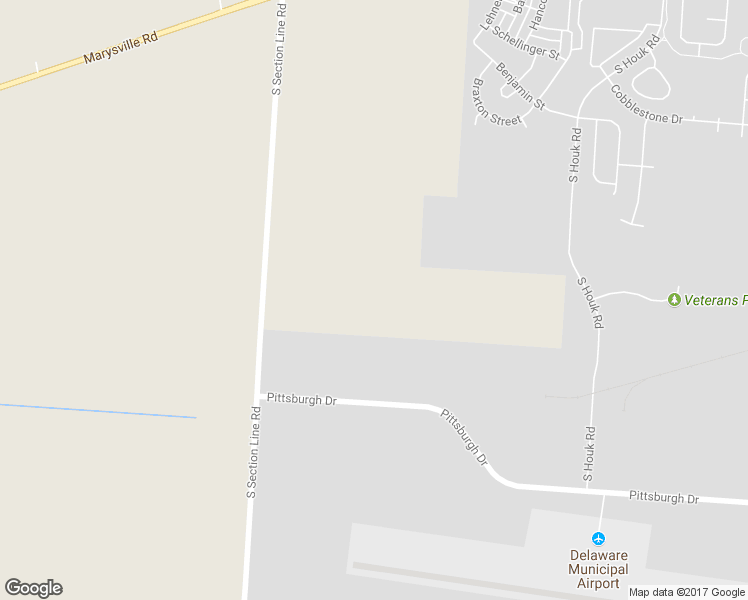 map of restaurants, bars, coffee shops, grocery stores, and more near 1723 South Section Line Road in Delaware