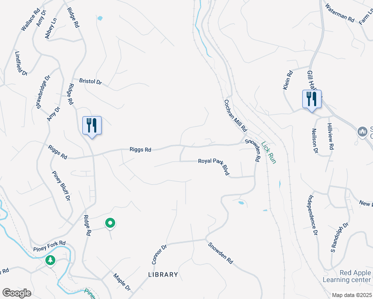 map of restaurants, bars, coffee shops, grocery stores, and more near 1006 Darcy Drive in Allegheny County