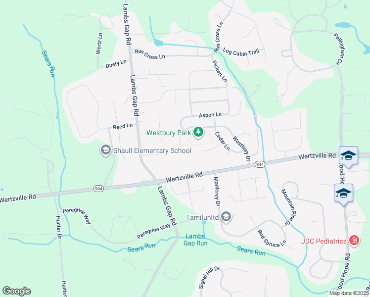 map of restaurants, bars, coffee shops, grocery stores, and more near 6035 Westbury Drive in Enola
