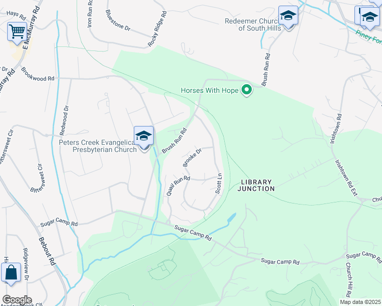 map of restaurants, bars, coffee shops, grocery stores, and more near 171 Brooke Drive in Venetia