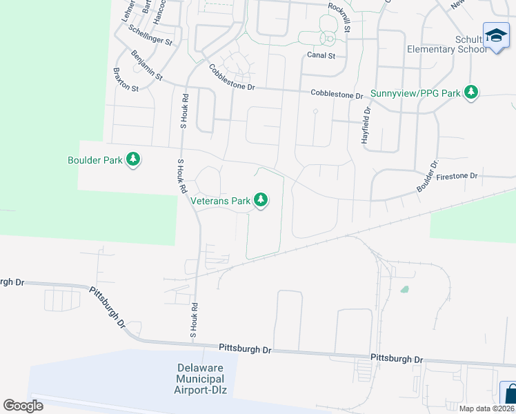 map of restaurants, bars, coffee shops, grocery stores, and more near 201 DiGenova Way in Delaware