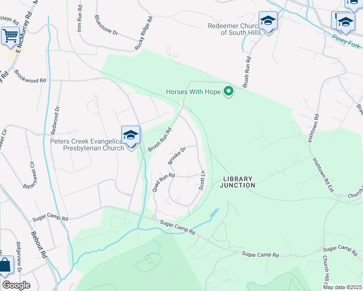 map of restaurants, bars, coffee shops, grocery stores, and more near 171 Brooke Drive in Venetia