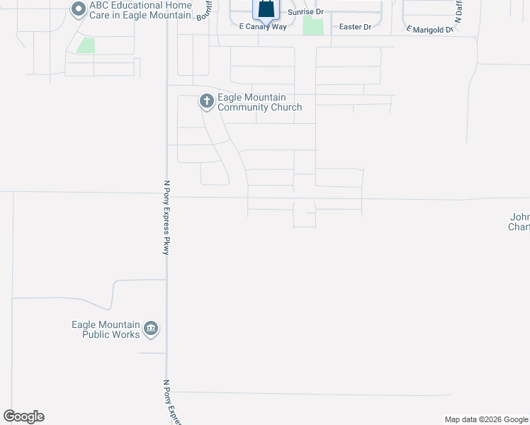 map of restaurants, bars, coffee shops, grocery stores, and more near 1802 Rainbow Bridge Drive in Eagle Mountain