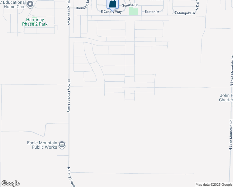 map of restaurants, bars, coffee shops, grocery stores, and more near 1836 Rainbow Bridge Drive in Eagle Mountain