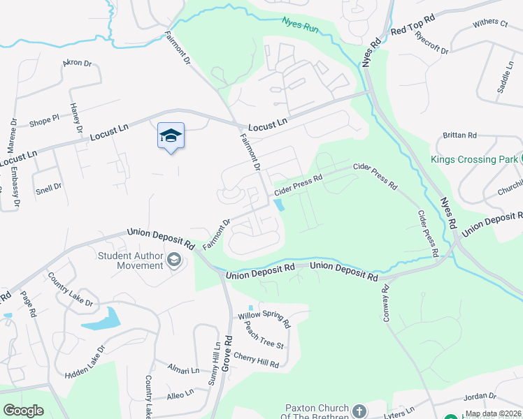 map of restaurants, bars, coffee shops, grocery stores, and more near 8001 Union Station Boulevard in Harrisburg