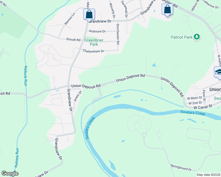 map of restaurants, bars, coffee shops, grocery stores, and more near 7239 Union Deposit Road in Hummelstown