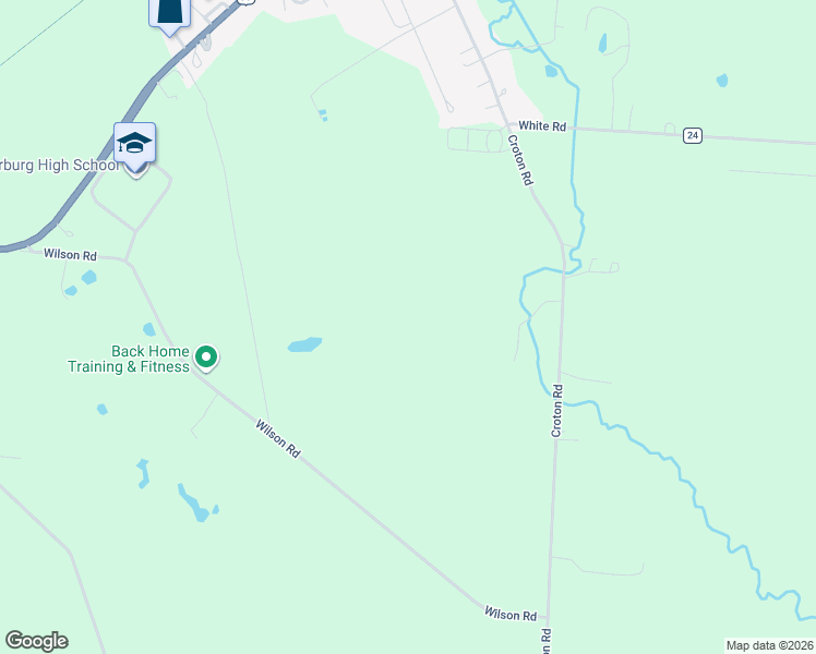 map of restaurants, bars, coffee shops, grocery stores, and more near 3239 Croton Road in Centerburg
