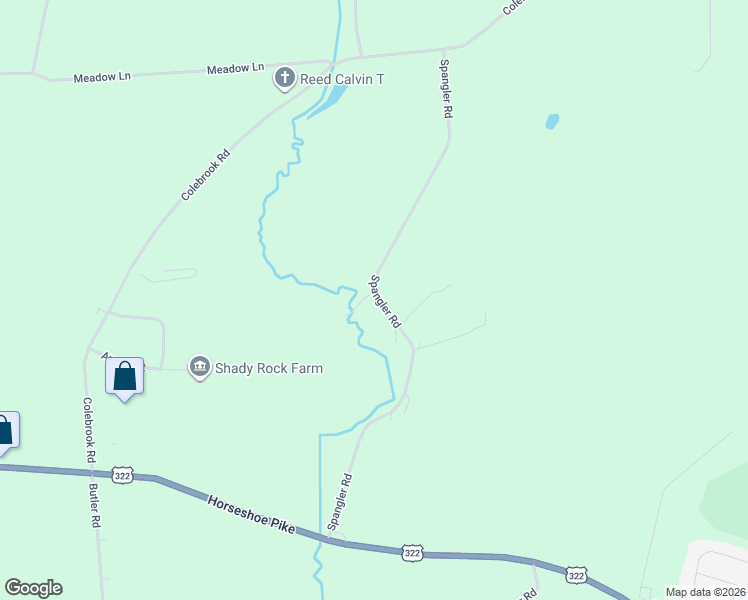 map of restaurants, bars, coffee shops, grocery stores, and more near 131 Spangler Road in Lebanon
