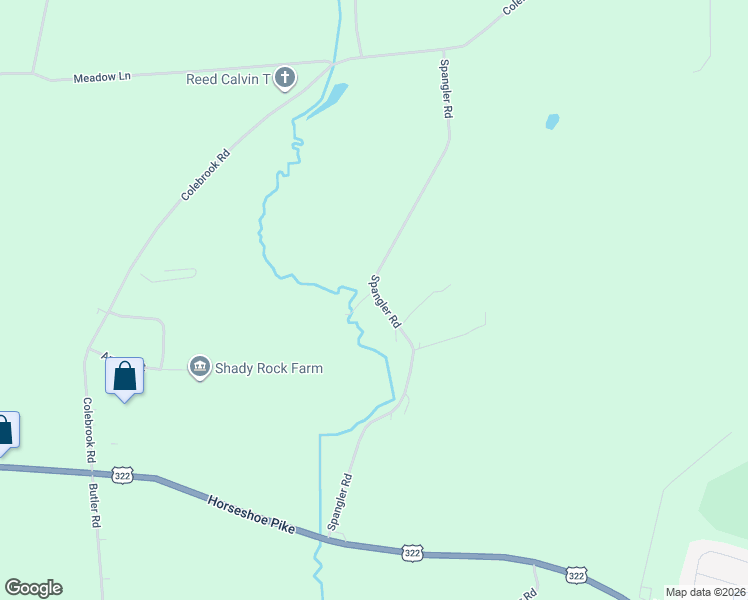 map of restaurants, bars, coffee shops, grocery stores, and more near 131 Spangler Road in Lebanon