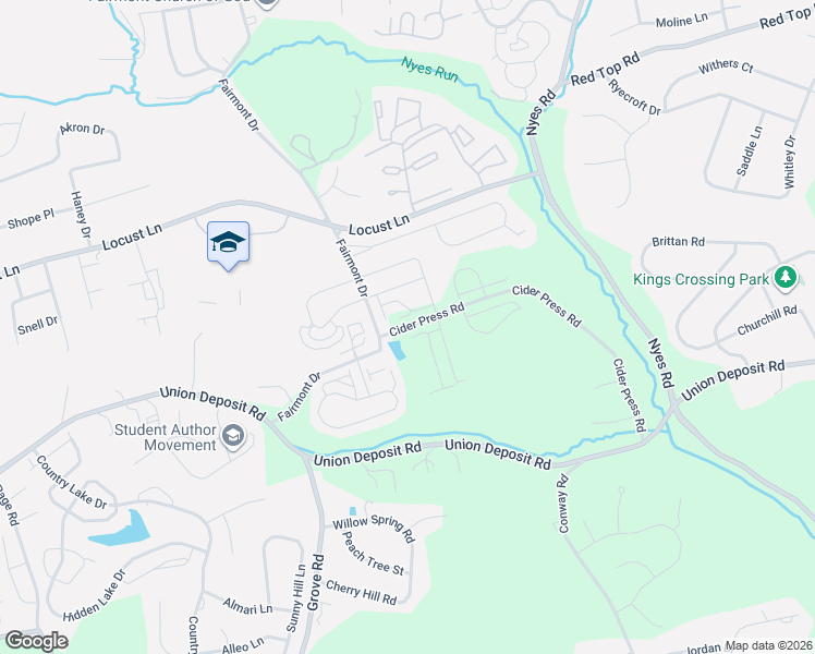 map of restaurants, bars, coffee shops, grocery stores, and more near 6021 Revolution Road in Harrisburg