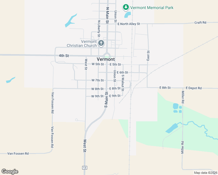 map of restaurants, bars, coffee shops, grocery stores, and more near 401-499 South Main Street in Vermont