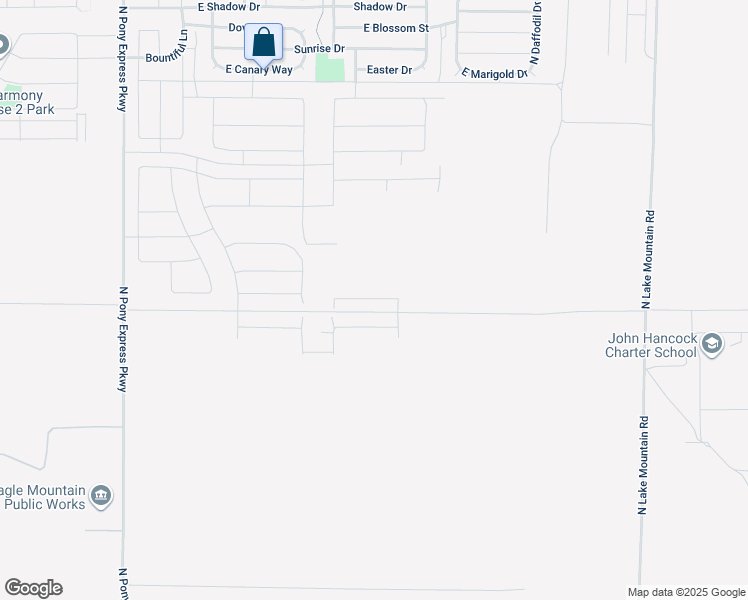 map of restaurants, bars, coffee shops, grocery stores, and more near 2054 East Canyonlands Lane in Eagle Mountain