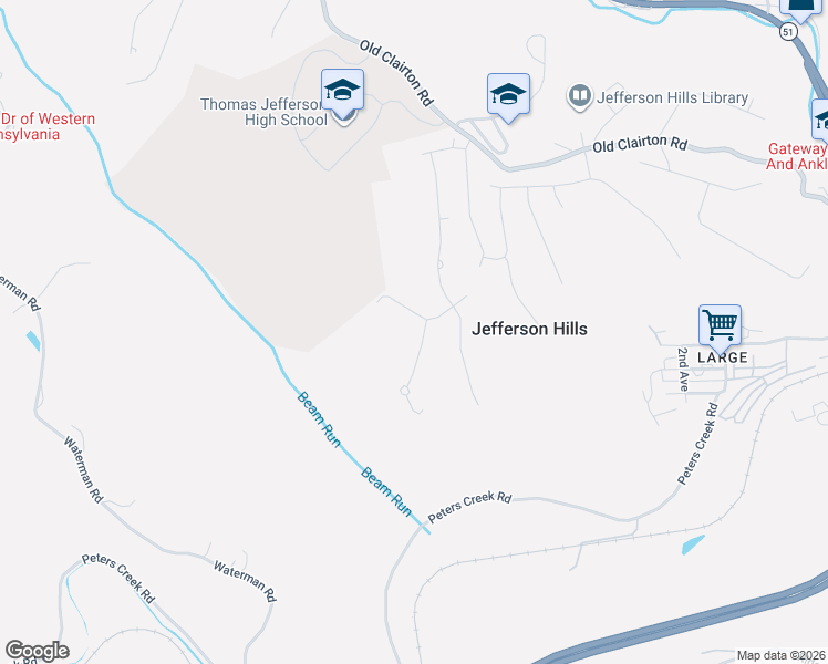 map of restaurants, bars, coffee shops, grocery stores, and more near 3204 Check Dr in Clairton