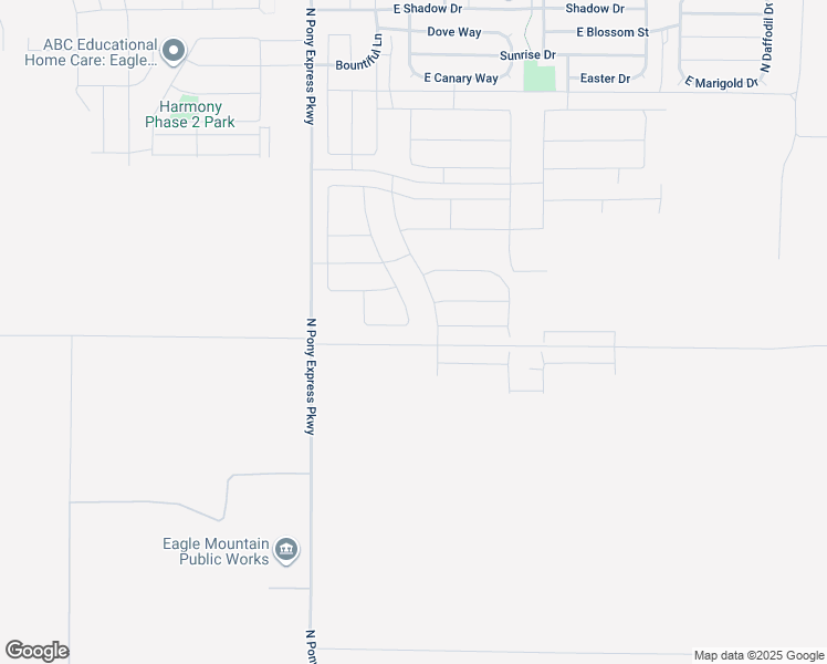 map of restaurants, bars, coffee shops, grocery stores, and more near 2565 North Sweetwater South in Eagle Mountain