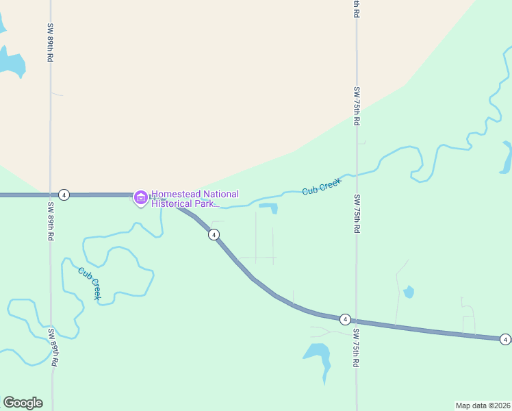 map of restaurants, bars, coffee shops, grocery stores, and more near 1032 Frontier Road in Beatrice