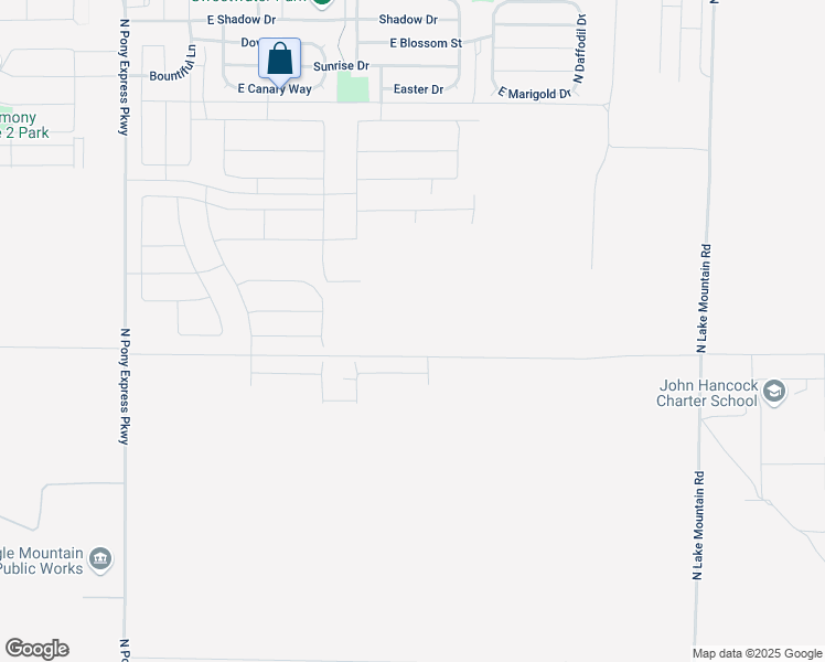 map of restaurants, bars, coffee shops, grocery stores, and more near Unnamed Road in Eagle Mountain