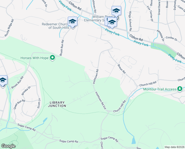 map of restaurants, bars, coffee shops, grocery stores, and more near 189 Irishtown Road Extension in Venetia