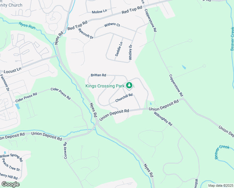 map of restaurants, bars, coffee shops, grocery stores, and more near 1613 Buckingham Road in Harrisburg