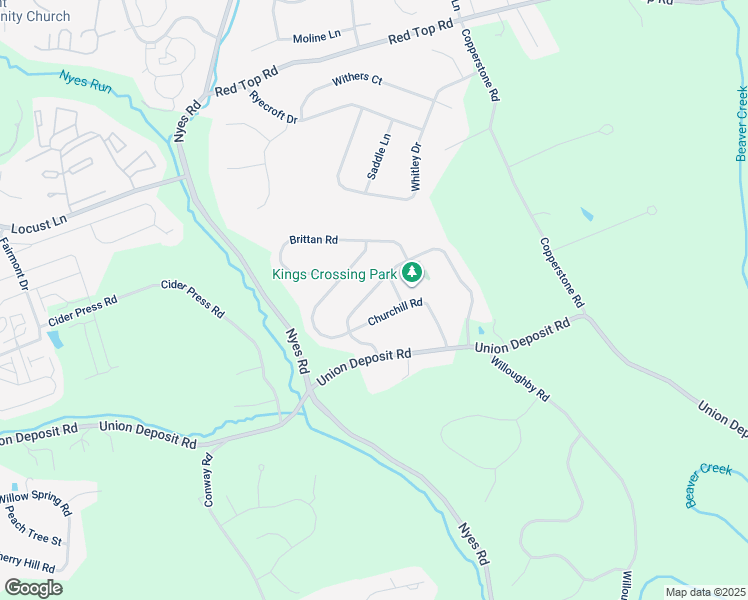 map of restaurants, bars, coffee shops, grocery stores, and more near 1613 Buckingham Road in Harrisburg