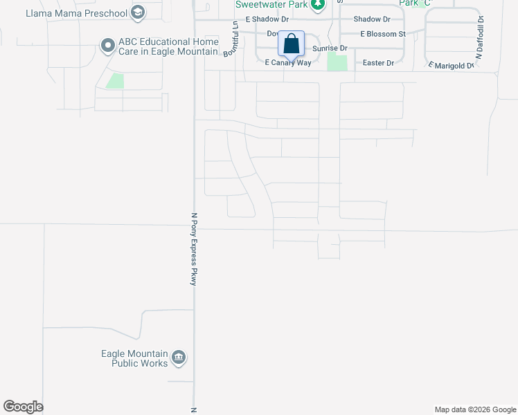 map of restaurants, bars, coffee shops, grocery stores, and more near 3068 Red Fox Drive in Eagle Mountain