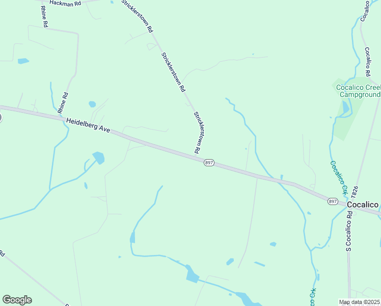 map of restaurants, bars, coffee shops, grocery stores, and more near 3656 Heidelberg Avenue in Newmanstown