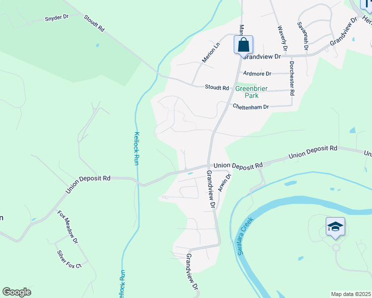 map of restaurants, bars, coffee shops, grocery stores, and more near 7200 Union Deposit Road in Hummelstown