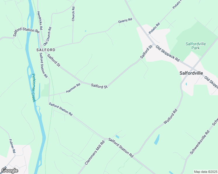 map of restaurants, bars, coffee shops, grocery stores, and more near 1239 Salford Street in Harleysville