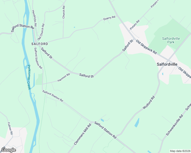 map of restaurants, bars, coffee shops, grocery stores, and more near 1239 Salford Street in Harleysville