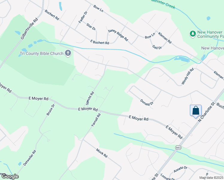 map of restaurants, bars, coffee shops, grocery stores, and more near 208 Hayward Street in Pottstown