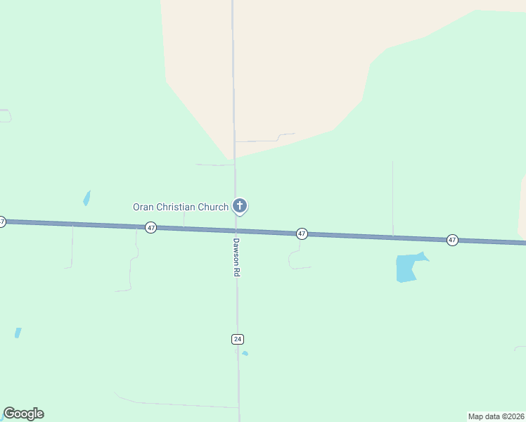 map of restaurants, bars, coffee shops, grocery stores, and more near 6097 Ohio 47 in Sidney