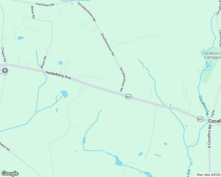 map of restaurants, bars, coffee shops, grocery stores, and more near 652 Heidelberg Avenue in Newmanstown