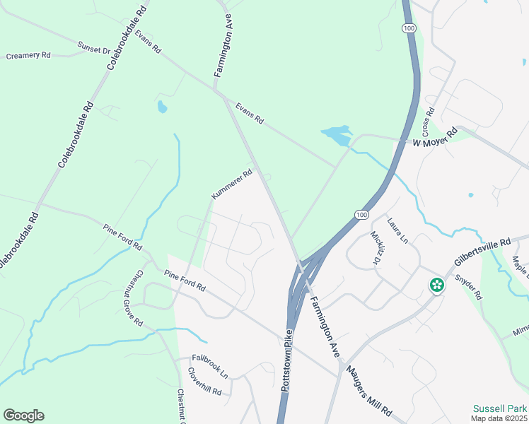 map of restaurants, bars, coffee shops, grocery stores, and more near 153 Willow Street in Pottstown