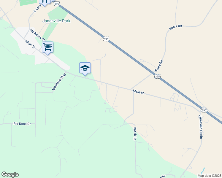 map of restaurants, bars, coffee shops, grocery stores, and more near 463-437 Main Street in Janesville