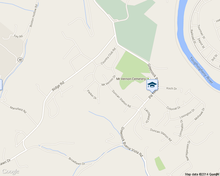 map of restaurants, bars, coffee shops, grocery stores, and more near 56 Duncan Station Road in McKeesport