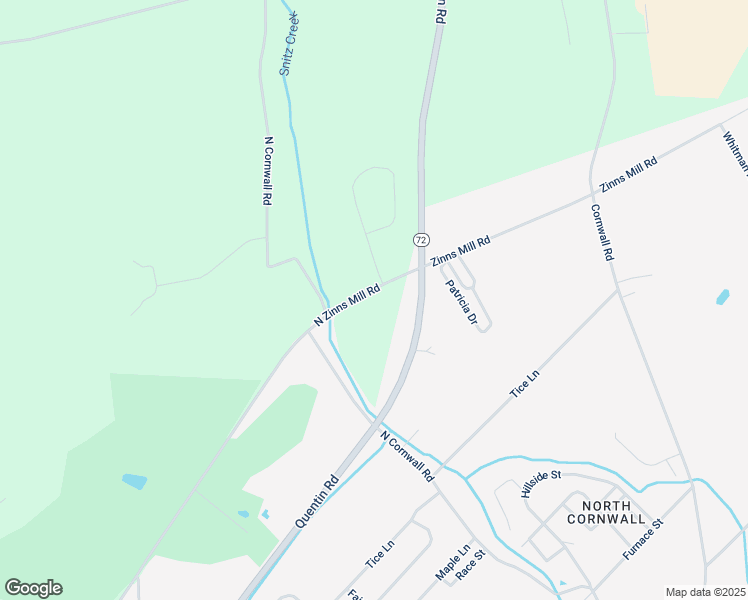 map of restaurants, bars, coffee shops, grocery stores, and more near 262 North Zinns Mill Road in Lebanon