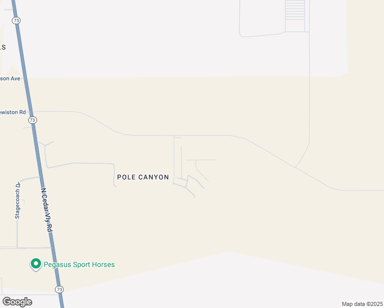 map of restaurants, bars, coffee shops, grocery stores, and more near 2165 North Stardew Street in Cedar Fort