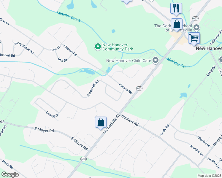 map of restaurants, bars, coffee shops, grocery stores, and more near 498 Windy Hill Road in Gilbertsville