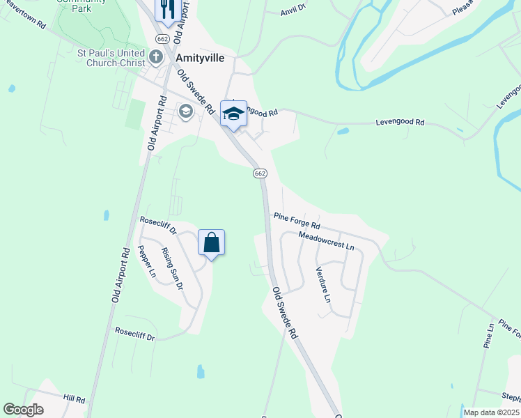 map of restaurants, bars, coffee shops, grocery stores, and more near 9 Pine Forge Road in Douglassville