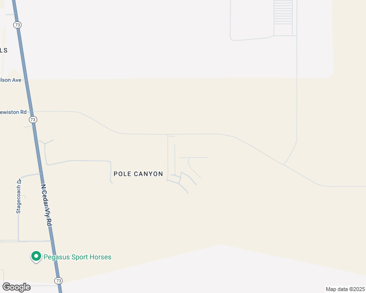 map of restaurants, bars, coffee shops, grocery stores, and more near 2174 North Stardew Street in Cedar Fort