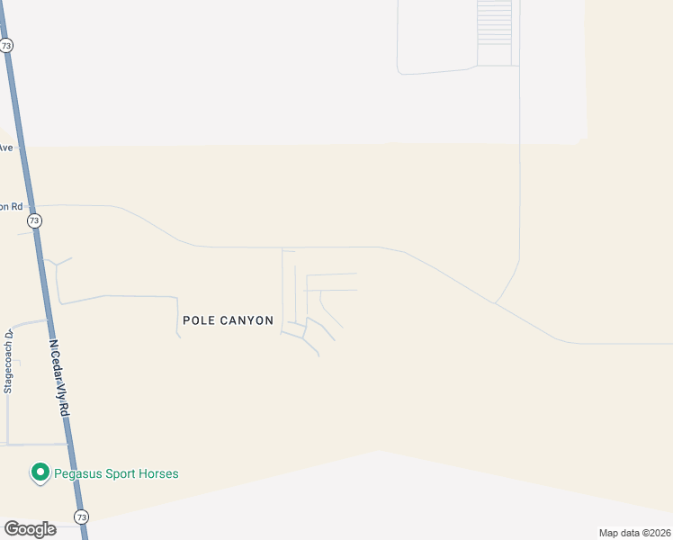 map of restaurants, bars, coffee shops, grocery stores, and more near 2110 North Stardew Street in Cedar Fort