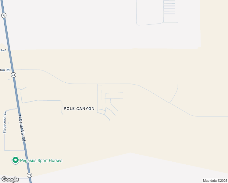 map of restaurants, bars, coffee shops, grocery stores, and more near 2122 North Stardew Street in Cedar Fort