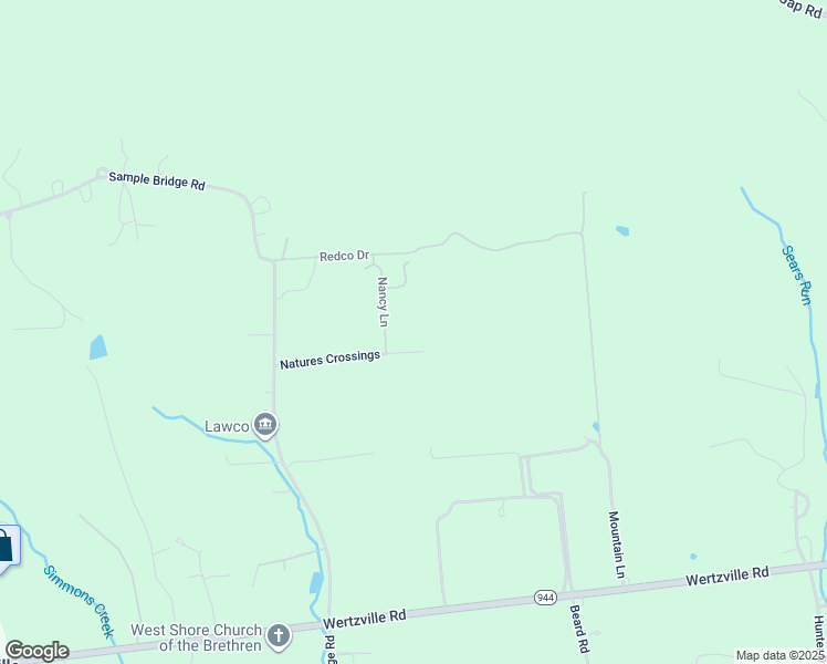 map of restaurants, bars, coffee shops, grocery stores, and more near 22 Natures Crossing in Enola