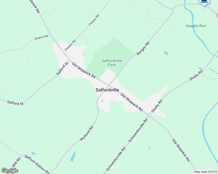 map of restaurants, bars, coffee shops, grocery stores, and more near 877 Old Skippack Road in Harleysville