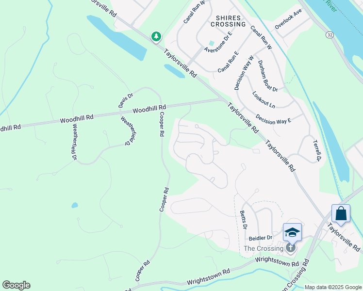 map of restaurants, bars, coffee shops, grocery stores, and more near 10 Tankard Lane in Washington Crossing