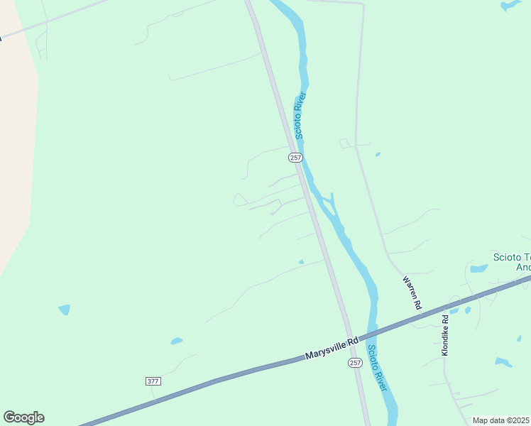 map of restaurants, bars, coffee shops, grocery stores, and more near 1700 Ohio 257 in Delaware