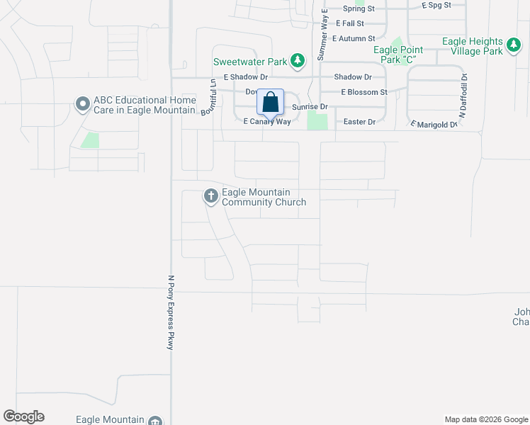 map of restaurants, bars, coffee shops, grocery stores, and more near 1787 East Badger Avenue in Eagle Mountain