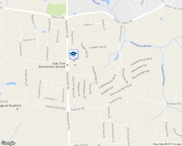 map of restaurants, bars, coffee shops, grocery stores, and more near 1 - 36 Steeple Road in Monroe Township