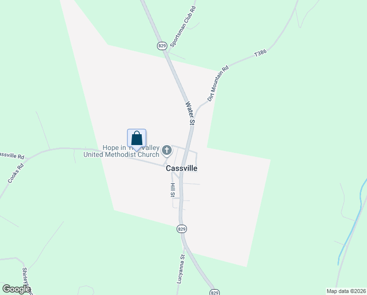 map of restaurants, bars, coffee shops, grocery stores, and more near 31 Cherry Street in Cassville