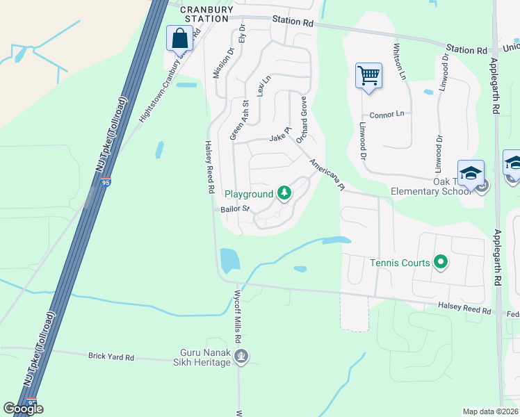 map of restaurants, bars, coffee shops, grocery stores, and more near 70 Morgan Way in Monroe Township