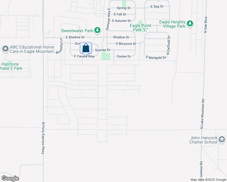 map of restaurants, bars, coffee shops, grocery stores, and more near 2012 Porcupine Drive in Eagle Mountain